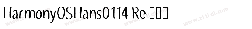 HarmonyOSHans0114 Re字体转换